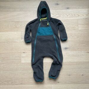 MEC Fleece Bunting Suit | Convertible Open/Closed Feet | Hooded | 18M
